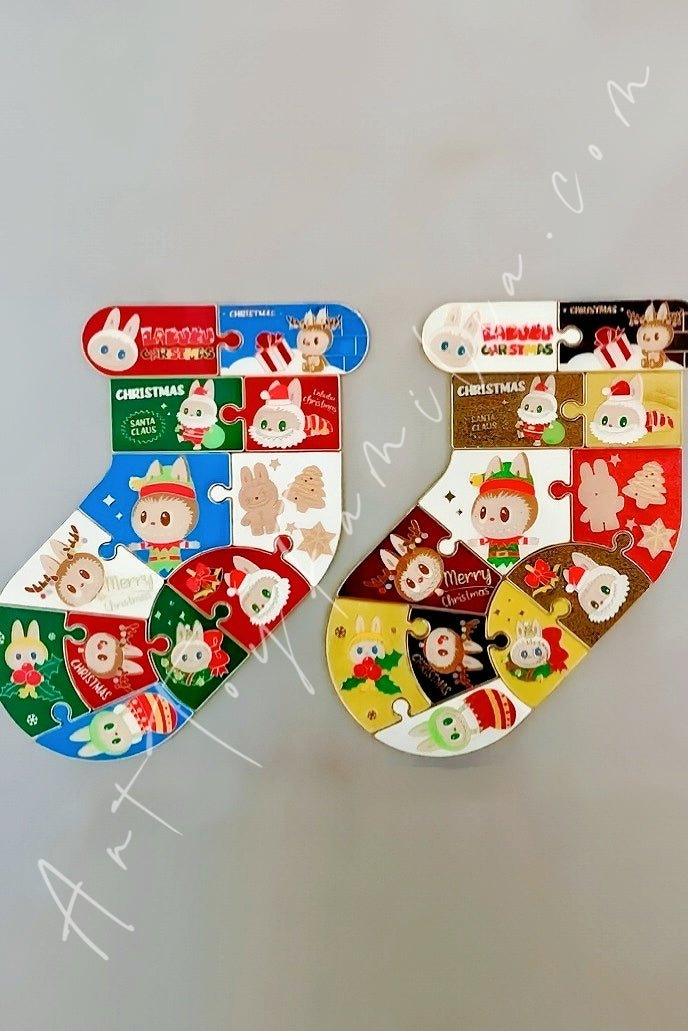 The Monsters Labubu 2021 Christmas Fridge Magnet Series